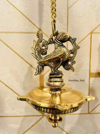 The Divine Brass Annapakshi hanging lamps/Deepam