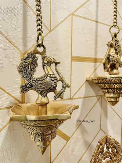 The Brass Annam Deepam/hanging lamp