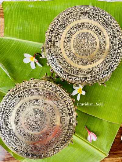 Traditional Brass Pooja Chowki / Stool