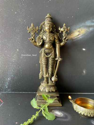 Lord Maha Vishnu Brass Idol