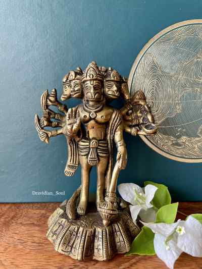 Panchamukhi Hanuman Brass Idol
