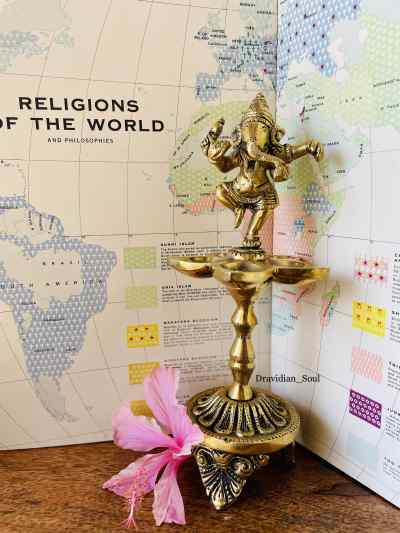 Lord Ganesha Brass Deepam/ Diya 