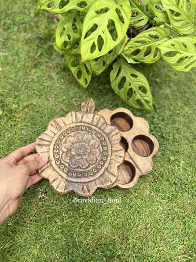 Dry Spice box/Table Décor Accent piece  ( brown shade)